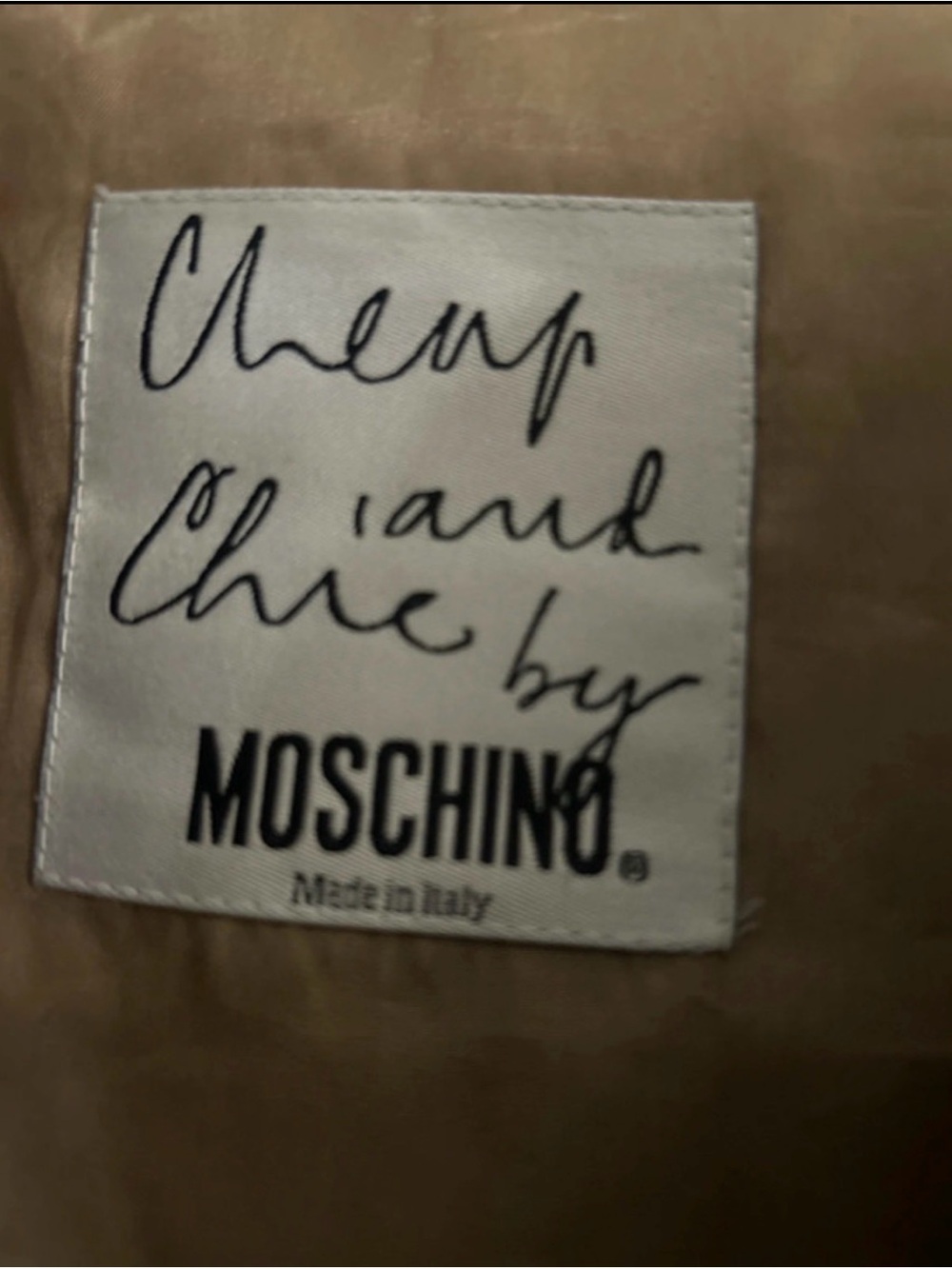 Moschino Cheap and Chic Vintage 1993 Blazer & Skirt Set - Beige - Picture 6 of 7